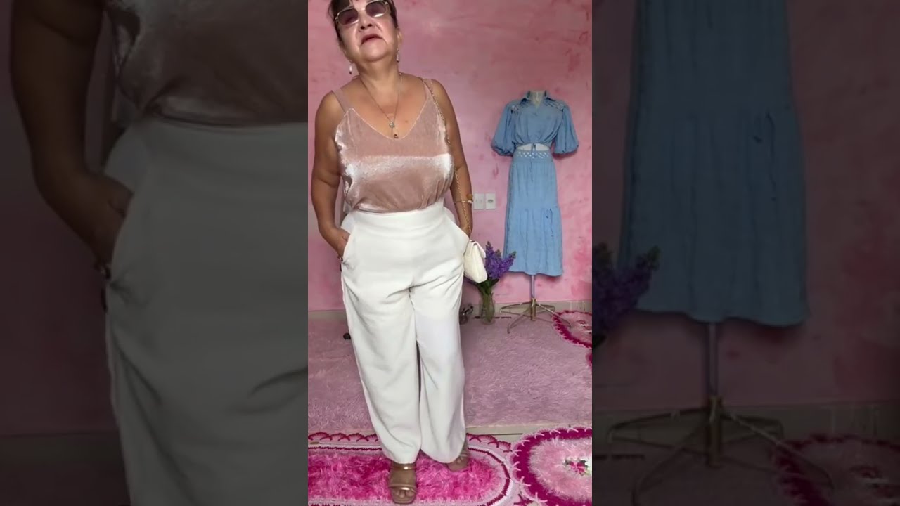 LOOKE DE CALCAS FOLGADAS E BLUSAS APERTADAS