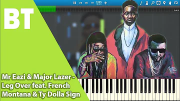 Mr Eazi & Major Lazer - Leg Over feat. French Montana & Ty Dolla Sign (Piano Cover) + Sheets