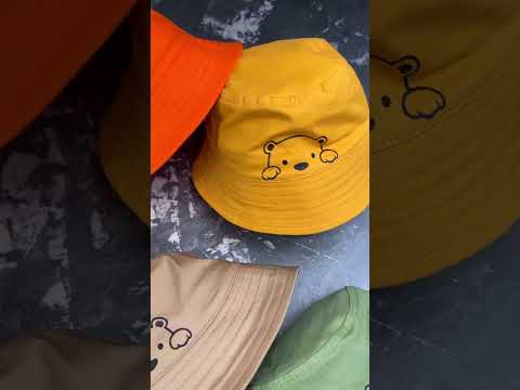 Панамка дитяча BEWARM prettybear Чорна 50-52, видео 1