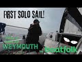 First solo sail  boatfolk weymouth marina tour 