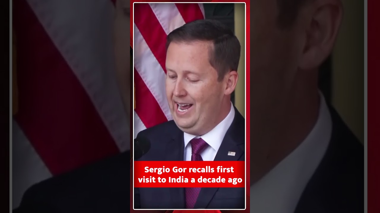 Sergio Gor recalls first visit to India a decade ago
