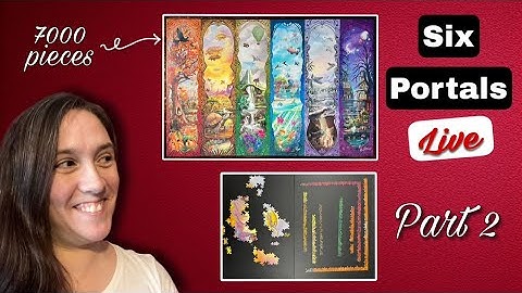 Building the 7000 PIECE Six Portals puzzle by Ravensburger LIVE! Part 2