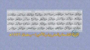 أجمل تلاوات رمضان 1446هـ | ليلة 29 الأخيرة | من سورة التكوير إلى الناس | عبدالرحمن وعبدالباري ريس