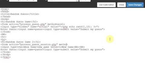 ICS 321 Part 3: Random Guess Program - Changing GET method to POST
