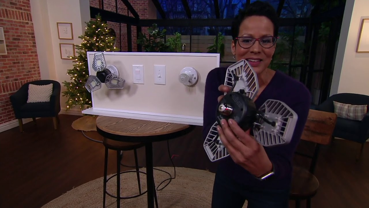 Beyond Bright 360Degree Adjustable LED Garage Light on QVC YouTube