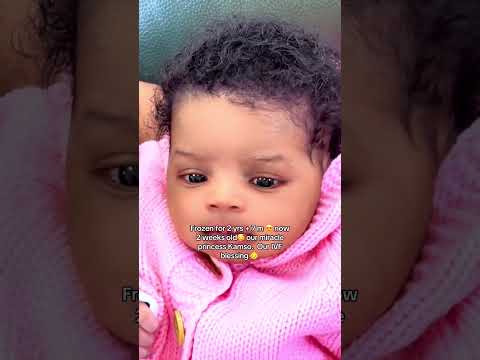 Frozen for 2 yrs + 7 m 😍 now 2 weeks old🥰 our miracle princess Kamso.  Our lVF blessing 👶