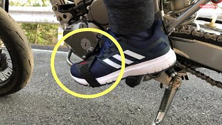 【バイク用品】スニーカーを保護するシフトガードを装着してみた Shift Guard