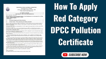 How To Apply Red Category DPCC License | Red Category DPCC License Kaisa Apply Hota Hai | #dpcc