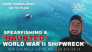 SPEARFISHING A HAUNTED SHIPWRECK (SS ALKIMOS) -AUSTRALIAN ADVENTURES