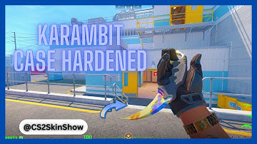 CS2 Karambit Knife Case Hardened | CS2 Knife In-Game Inspect [4K]