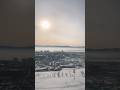 Зимний пейзаж Красноярска с Караульной горы! 🏔️❄️🌇 #популярное #обзор #сибирь #красивыйвид #fyp