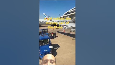 Subscribe, a girl noticed the missing part of the Plane☠️😱#trending #trendingvideo#shorts#shortvideo