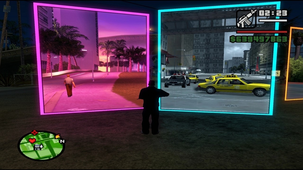 Modder połączył GTA 3, Vice City i&nbsp;San Andreas w&nbsp;jedną grę. Gracze mogą podróżować między miastami za&nbsp;pomocą portali