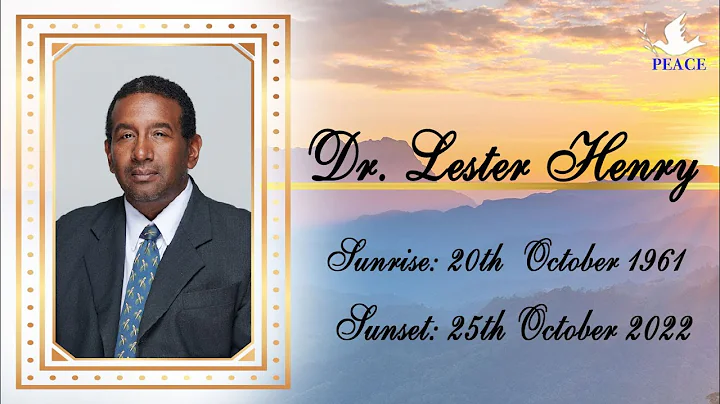 Funeral Tribute Service Of Dr Lester Henry