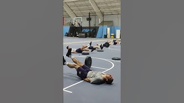 Police recruits getting their PT going, flutter kicks! #police