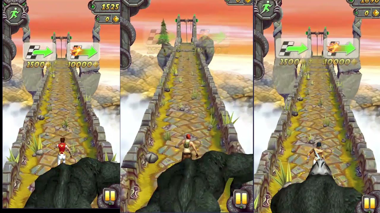 temple run 2 gameplay female characters-Karma lee VS Scarlett fox VS Cleopatra