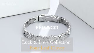 Exclusive Design: Luck & Love Titanium Steel Magnetic Bracelet - Unveiling Elegance and Wellness