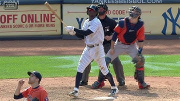 HOU@NYY: Gregorius pulls two-run homer to second deck
