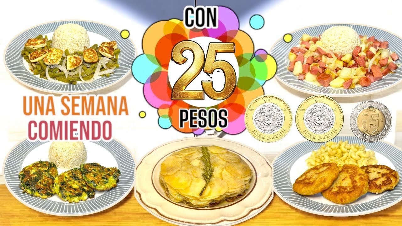 Una semana comiendo con 25 pesos💰#fyp #parati #cocina #compras #tiemposdifíciles