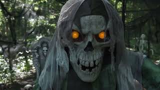 Mr5121146 - 4 Ft. 10" Animated Light-Up Corroded Skeleton Reaper - Morris Costumes 2025