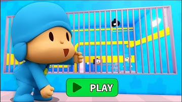 POCOYO PRISON RUN! Obby roblox! Gameplay Walkthrough