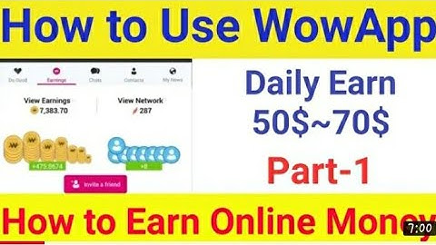 How to Use WowApp | How to Earn Money From WowApp | Online Earning in Pakistan | afraz khalid