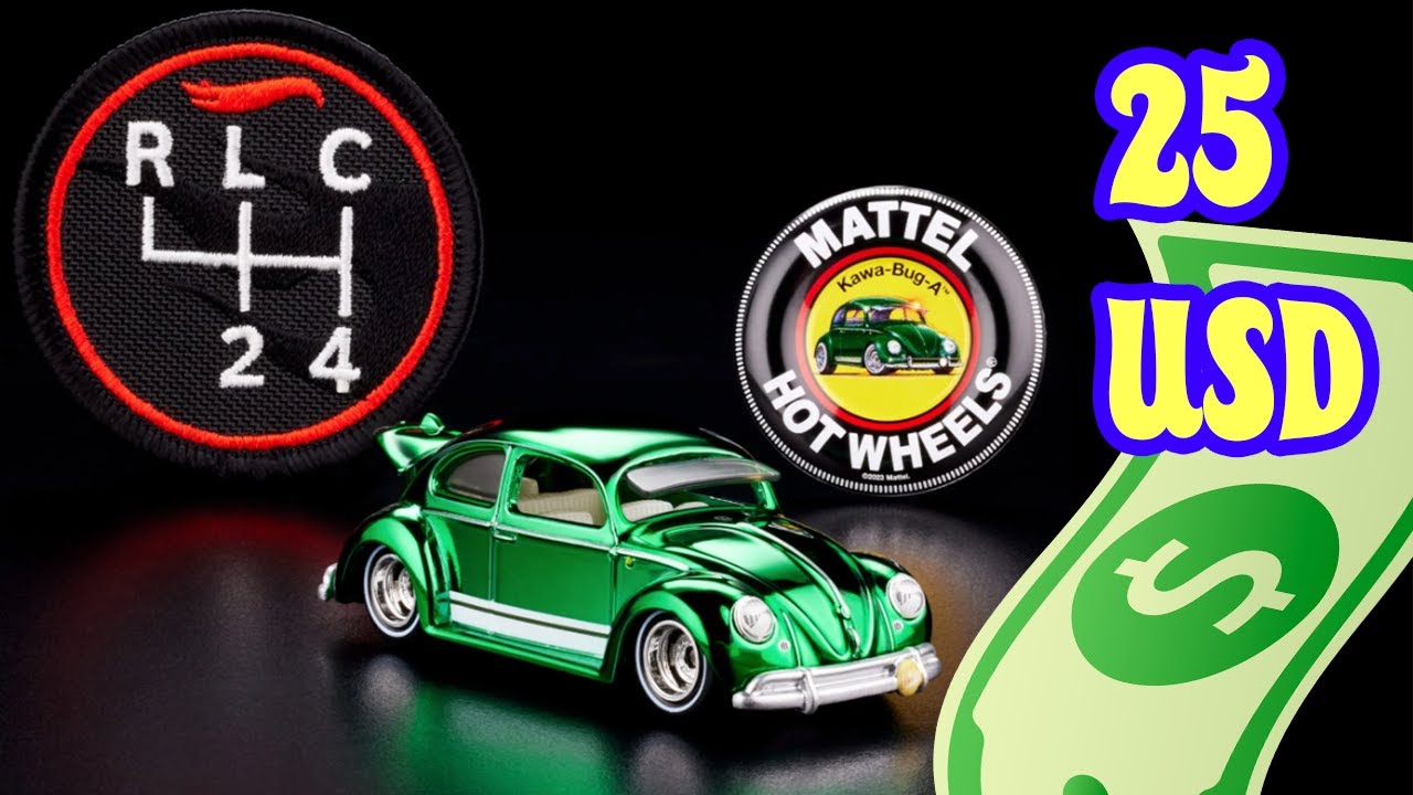 HWC 2024 RLC Exclusive Hot Wheels Kawa-Bug-A Membership Car Pin Patch