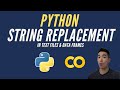 Python String Replacement in Text Files & Data Frames