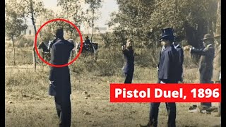 Colorized Historical Video - Pistol Duel [4k upscaled] screenshot 5