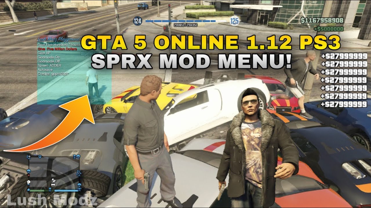 GTA 5 Online 1.12 SPRX MOD MENU On PS3 in 2023! 