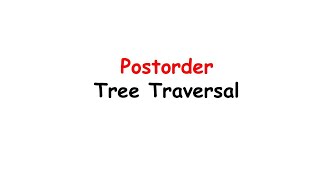 Post-order tree traversal|Animated Example|Practice Problem