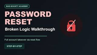 Password Reset Broken Logic — Full Bug Bounty Walkthrough | Bug Bounty Academy HINDI/URDU