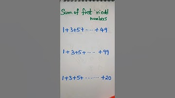 sum of first n odd numbers #mathstrick #shorttrick #sumofseries #quickmathtrick #shorts
