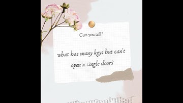 what has many keys but can