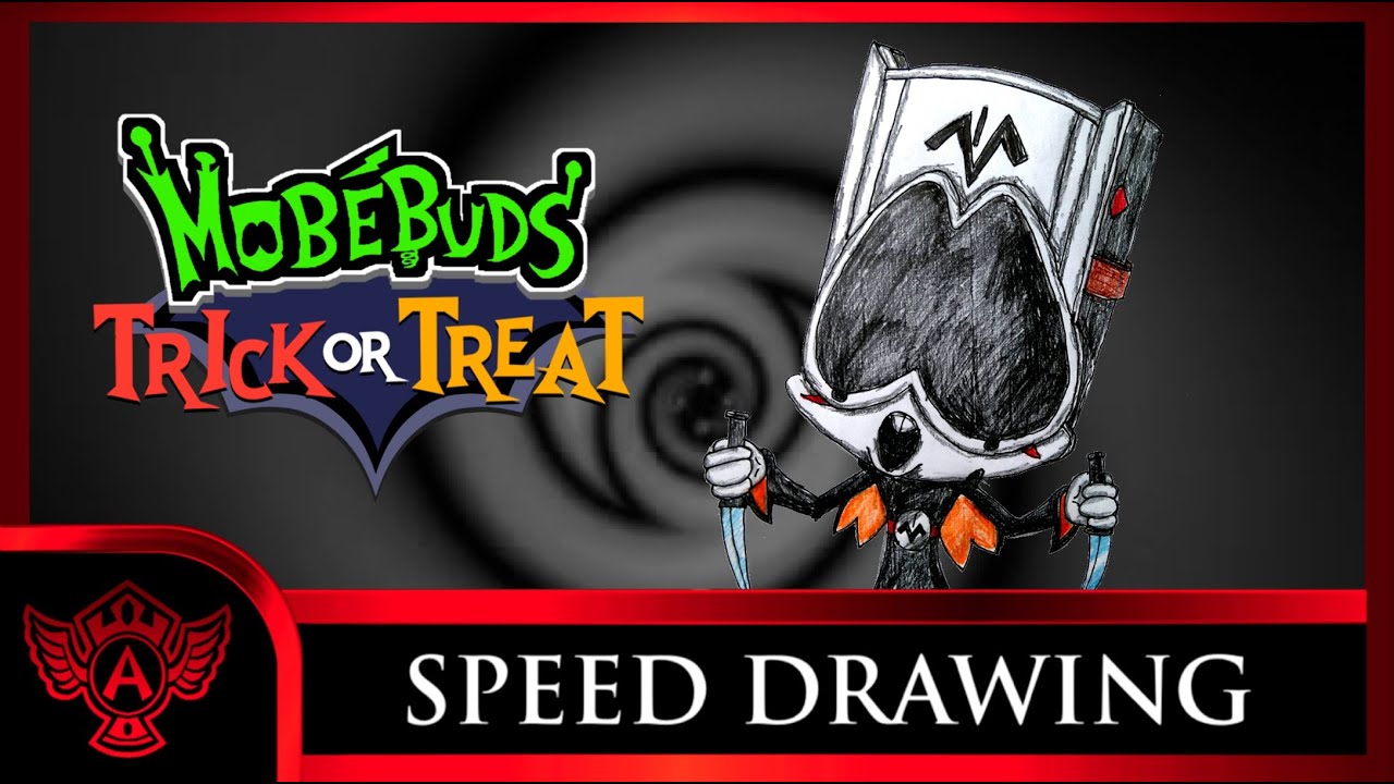 Speed Drawing: MobéBuds: Trick or Treat 2020 - Murgut (Concept 1) | A.T Andrei Thomas