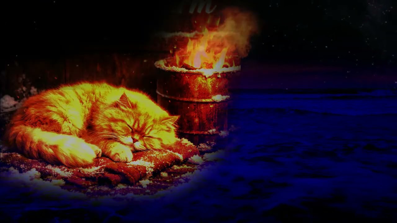 Cold Outside, Warm Inside 🐾🔥Deep Cozy Winter Sleep Vibes