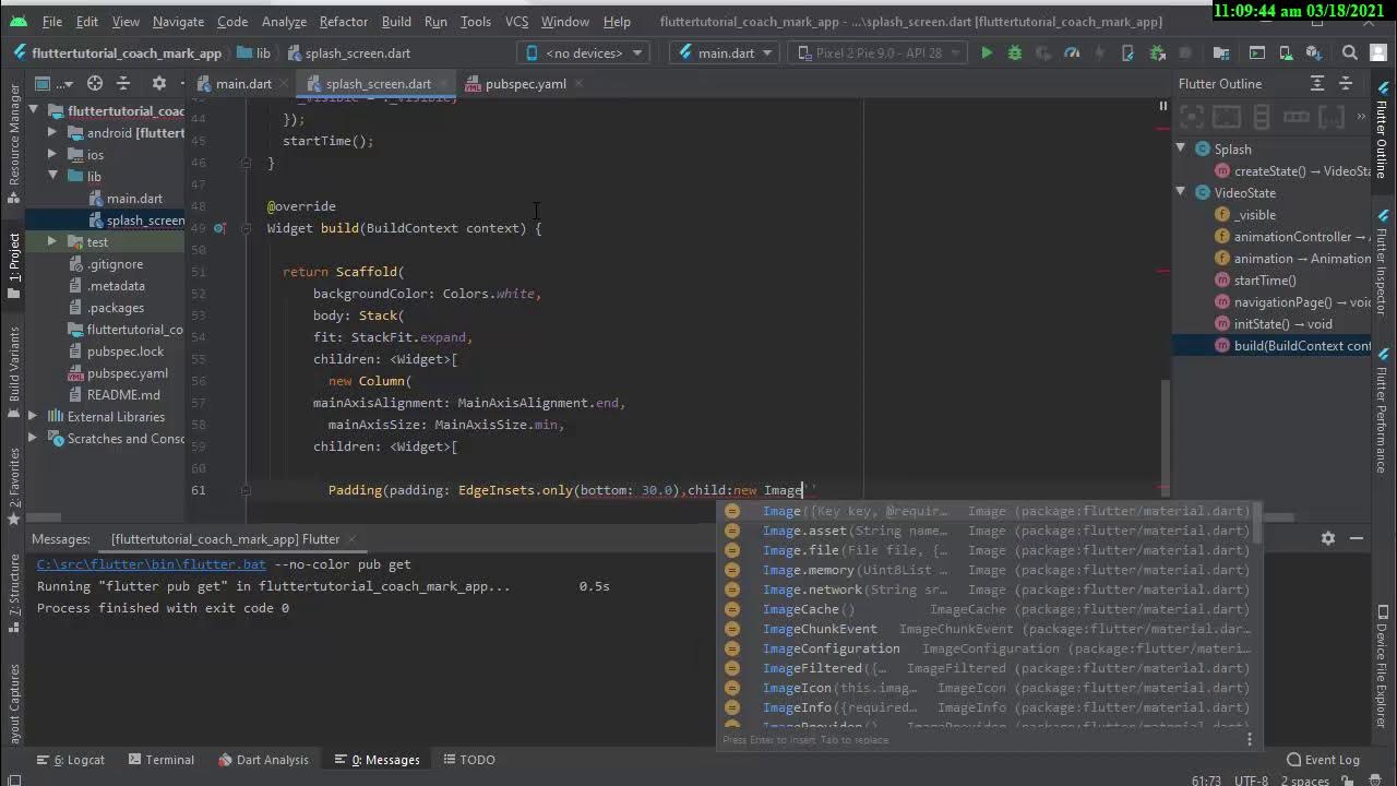 【FLUTTER ANDROID STUDIO and IOS】tutorial coach mark YouTube
