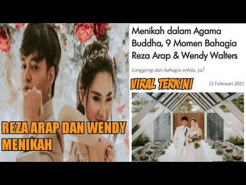 Reza Arap dan Wendy menikah dalam agama Buddha 9 momen bahagia Reza Arap dan Wendy