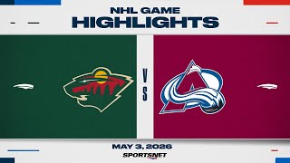 NHL Game 1 Highlights | Wild vs. Avalanche - May 3, 2026
