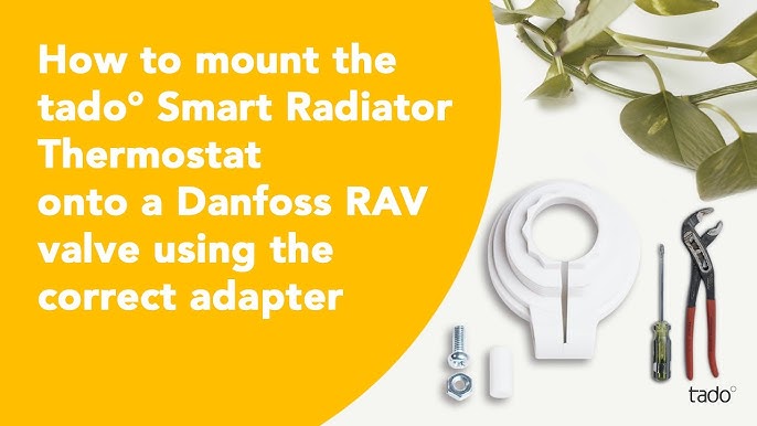 How to mount the tado° Smart Radiator Thermostat onto a RA valve correct adapter - YouTube