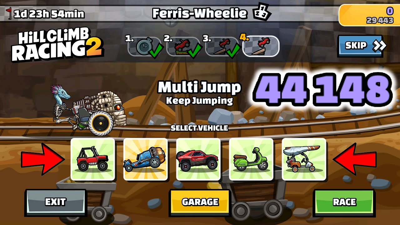 Hill Climb Racing 2 – 44148 points in FERRIS-WHEELIE Team Event
