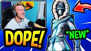 TFUE & STREAMERS REACT to *NEW* SNOWSTRIKE SKIN AND FROZEN BUNDLE! (Fortnite ITEM SHOP)