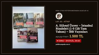 Lot 26 · A. Süheyl Ünver – İstanbul Risaleleri (1-5 Cilt Tam Takım) – İBB Yayınları | Patili Müzayed