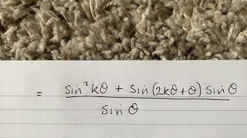 OCR A level Further maths Pure Core 2 Proof by induction trig summation