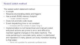 Lesson 7: Patterns for C/C++ implementation of FSMs