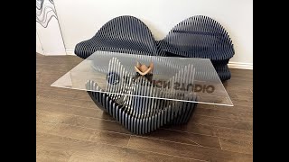 How to Make a Parametric Coffee Table | DIY Modern Parametric Wood Table