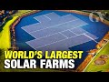 The World's Largest Solar Farms (Land & Water)