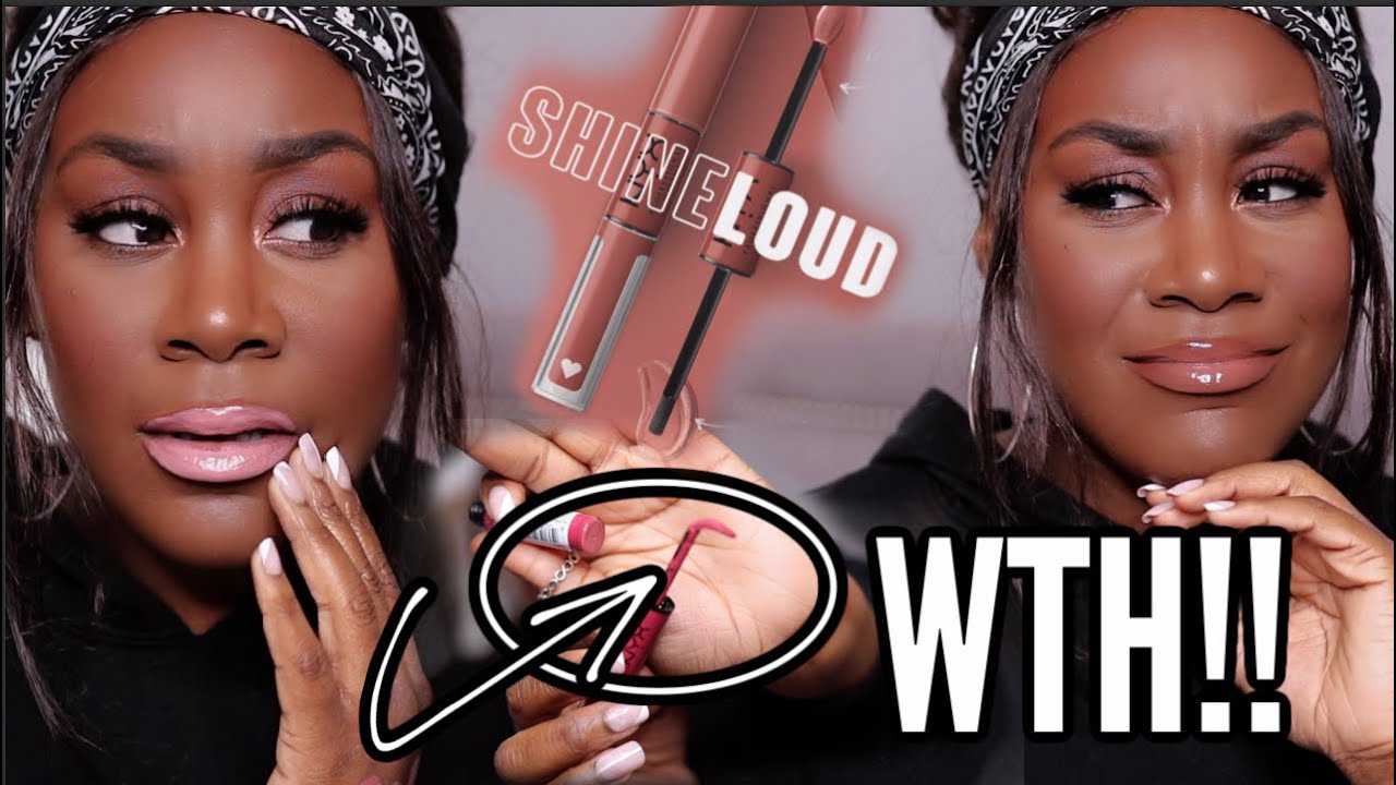 TESTING NEW NYX SHINE LOUD HIGH SHINE LIP COLOR/COLOUR SWATCHES ON