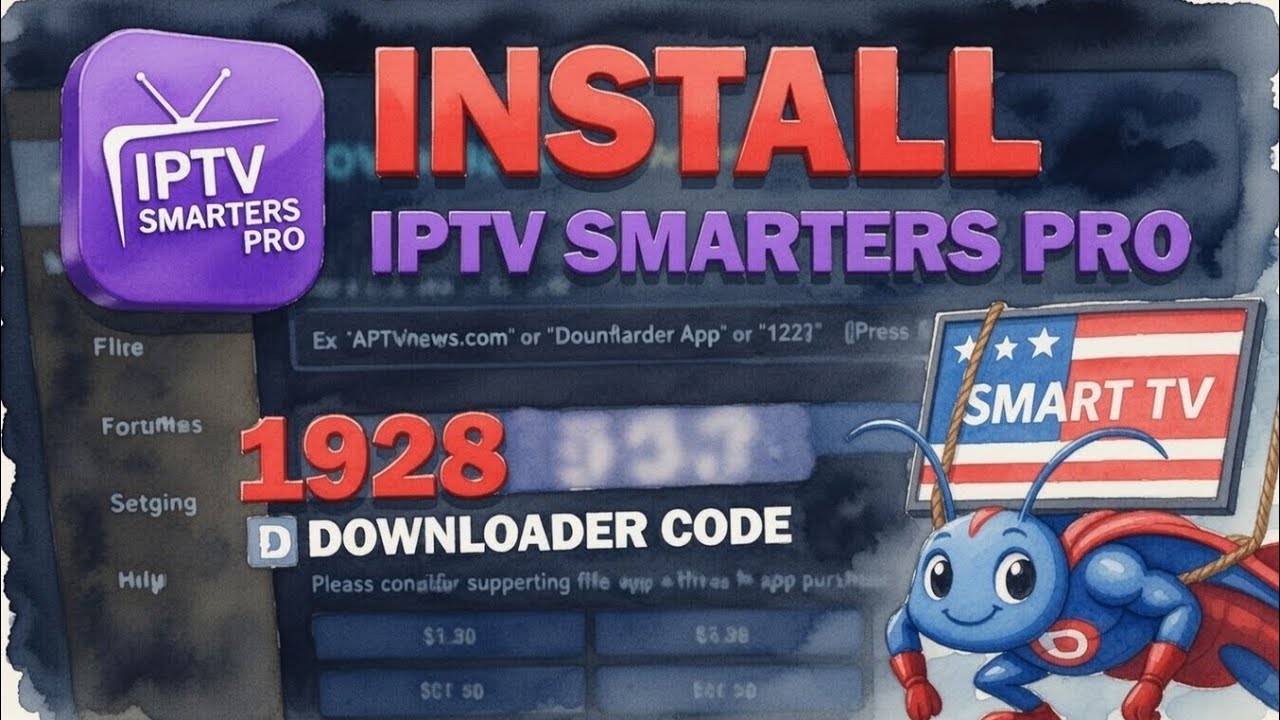 How to Install IPTV SMARTERS PRO on Smart TV & Firestick (2026) | Best Downloader Code