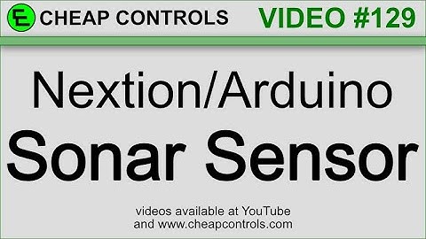129 Nextion and Arduino Sonar Sensor and a graph on a waveform